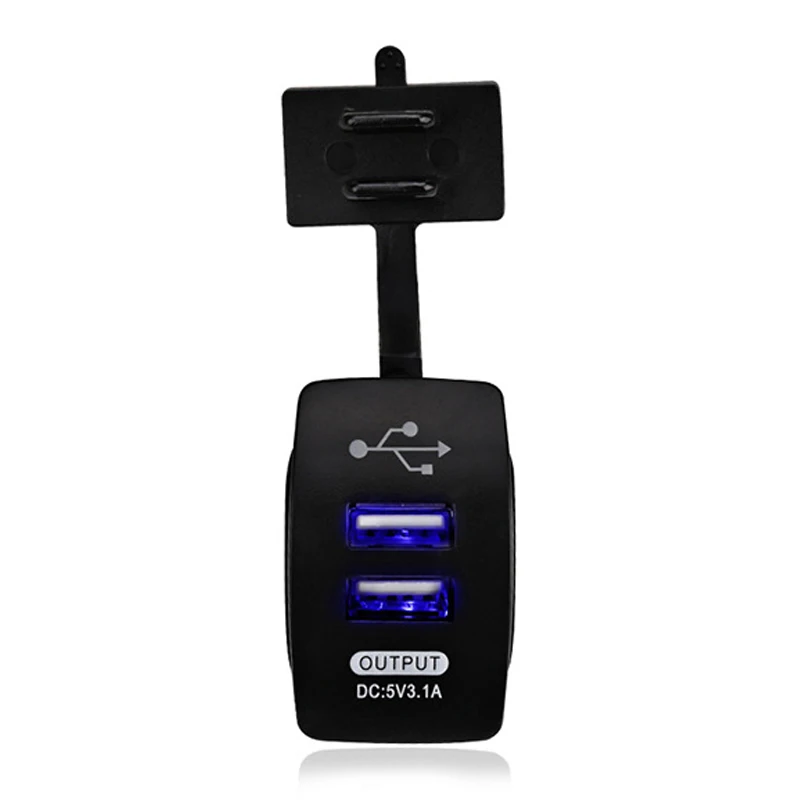 Универсальное автомобильное зарядное устройство 12 24 В с двумя usb разъемами 5 в 3 1 А