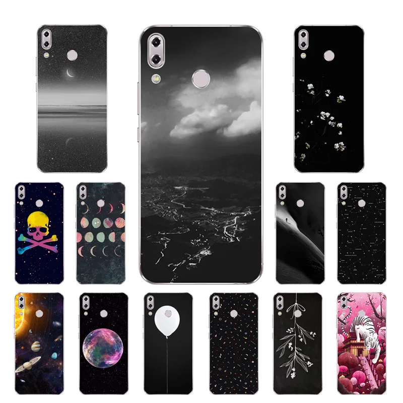 6.2 inch for Asus Zenfone 5z ZS620KL Phone Cases 5 ZE620KL Const Printing Soft Silicone TPU Back Cover |