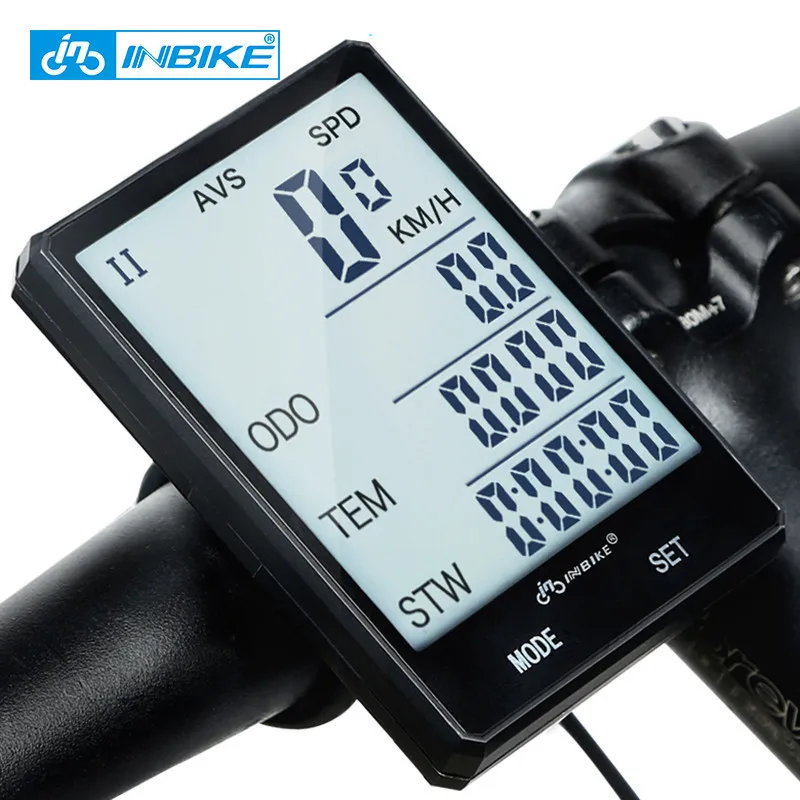 INBIKE Waterproof 2.8'' Large Screen Bicycle Computer Velocimetro Bike Cycling Ciclocomputador Speedometer Wireless Wired|speedometer