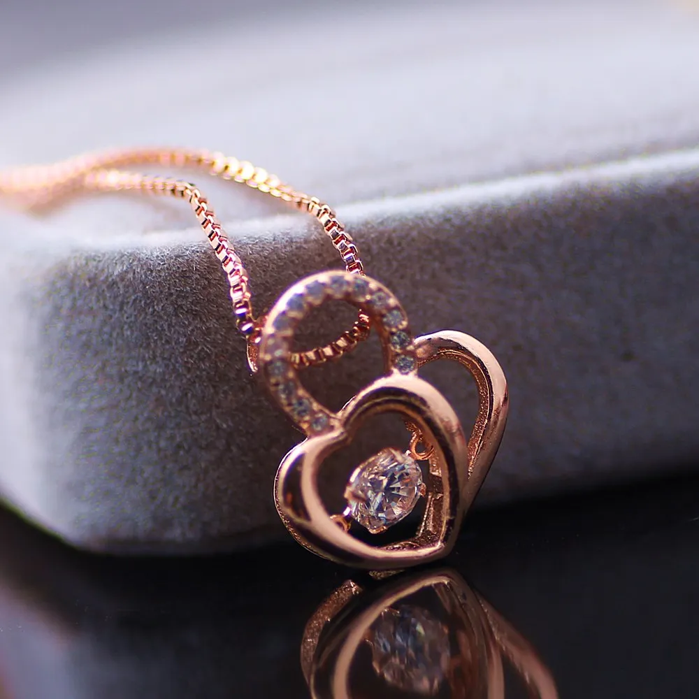 Women's dazzling jewelry wholesale rose gold pendant foreign trade hot micro-zigzag | Украшения и аксессуары