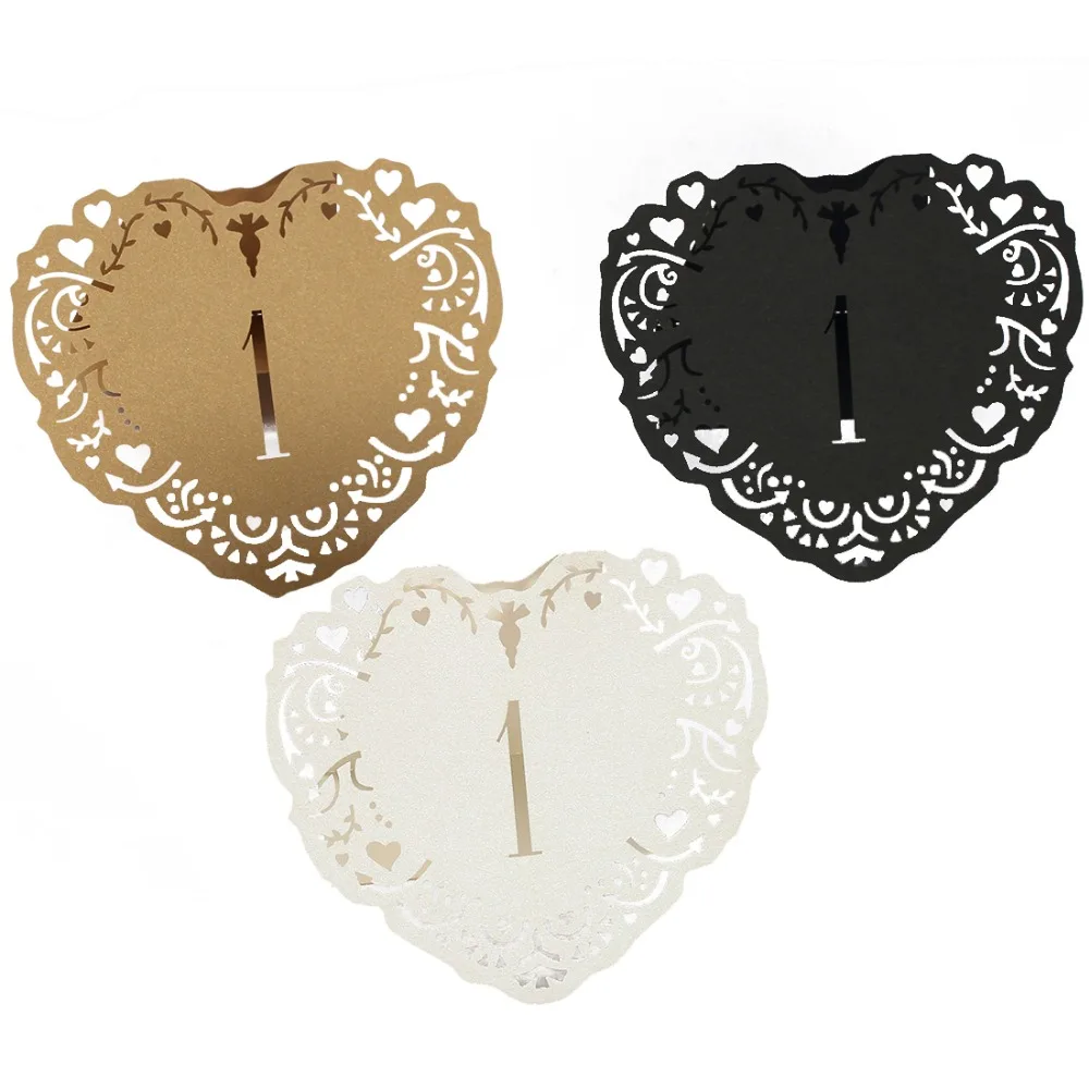 10 шт./компл. Meakin Любовь Сердце таблица номер настольные карты от 1 до деревенские