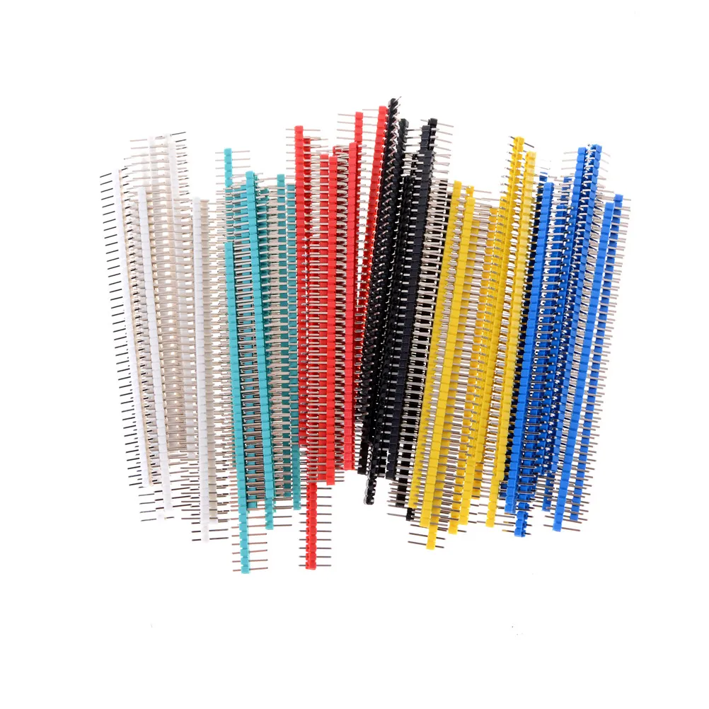 

10/20pcs 40 Pin 1x40 Single Row Male 2.54 Breakable Pin Header Connector Strip For Arduino Diy Kit