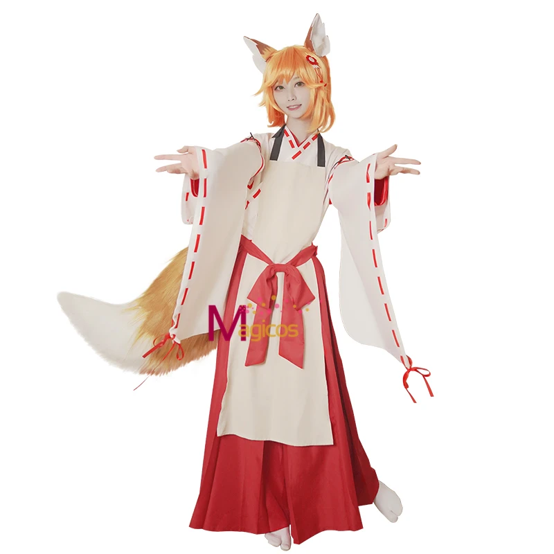 Женский костюм для косплея лисицы Сенко san Sewayaki Kitsune no Senko из аниме на