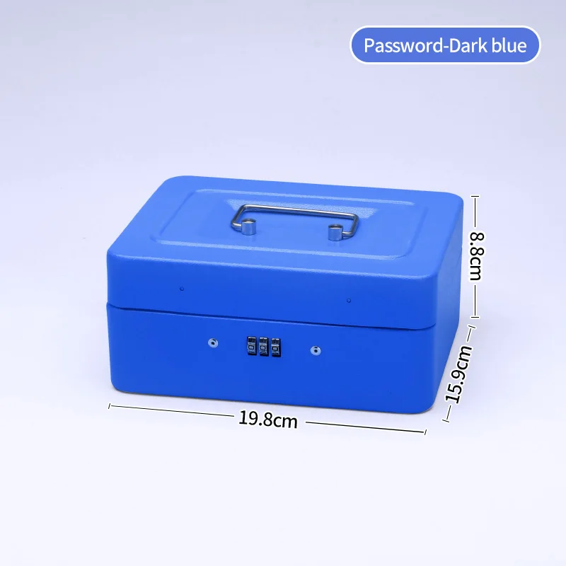 DARK BLUE PASSWORD Безопасная копилка, сейф, копилка, копилка для хранения денег, чехол, замок с паролем, секретные коробки для макияжа, украшения для дома, размер M TH - Цвет: DARK BLUE PASSWORD