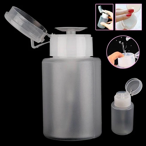 

1Pc UV Gel Polish Remover Container Cleaner Acetone Water Storage Empty Bottle Nail Art Supplies Home Travel Salon Tool New