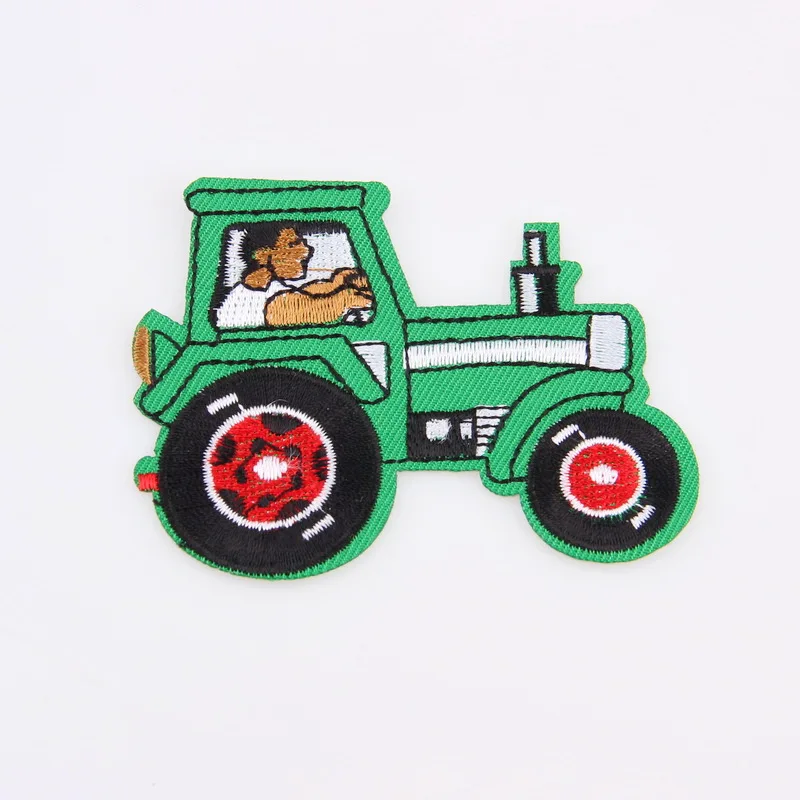 Симпатичные Мультяшные автомобильные самолеты DIY Вышитые нашивки детская одежда