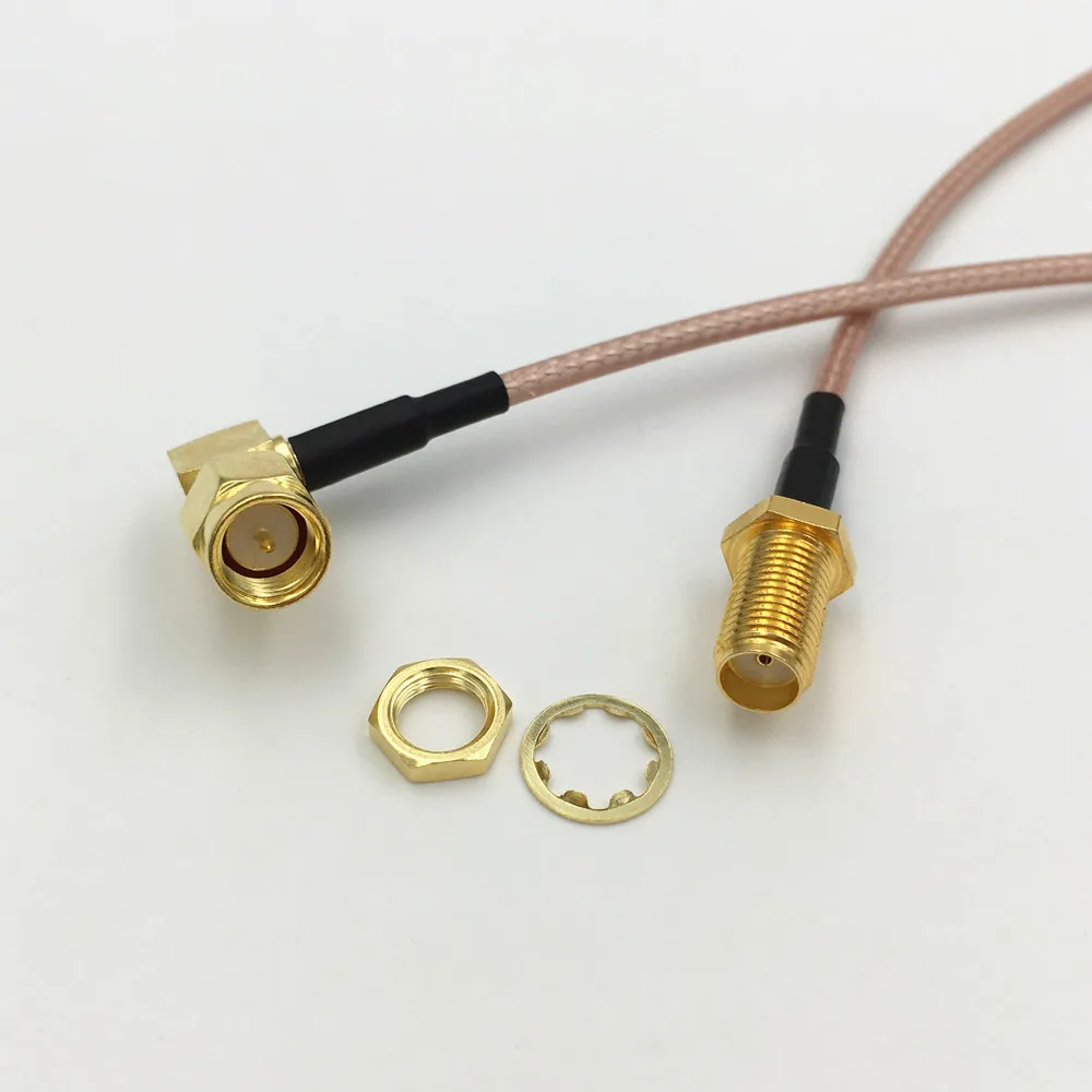 10 шт. RG316 кабель с прямым углом SMA штекер для Гнездовой разъем RF коаксиальный
