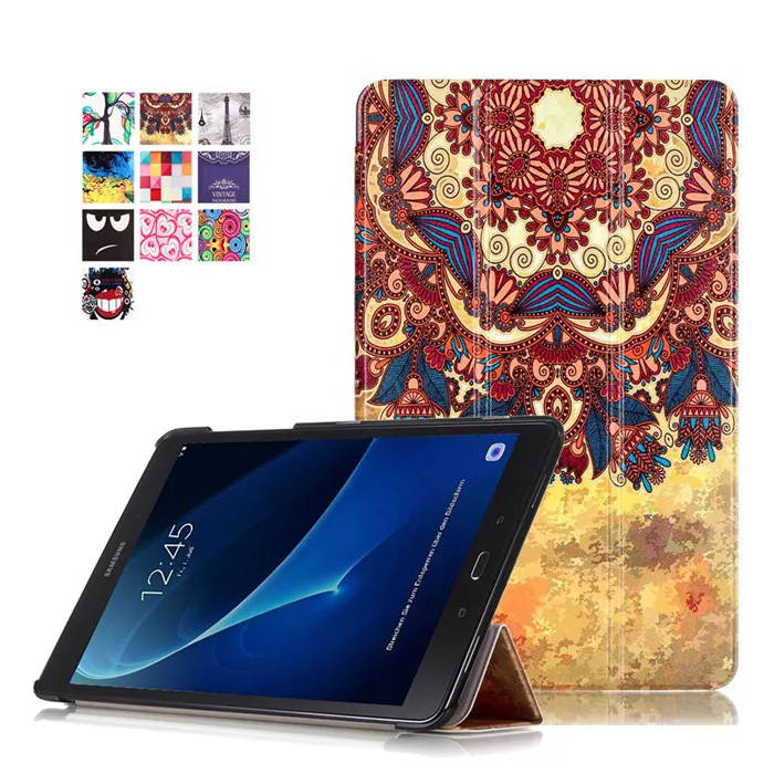 50Pcs PU Leather Stand Cover Case for Samsung Galaxy Tab A 10.1 T580 T585 T585N 10.1&quot Tablet + Screen Protector DHL Shipping |