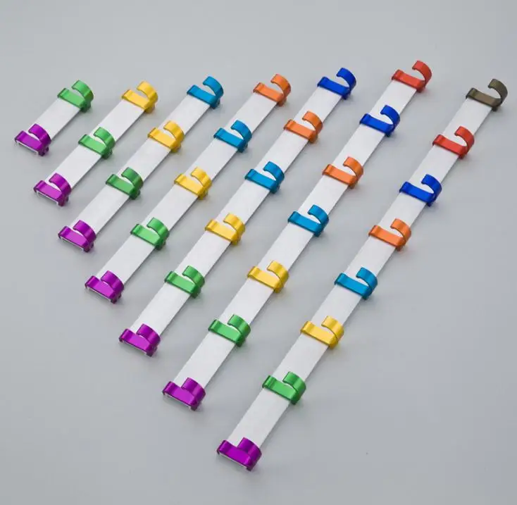 

100pcs/lot DIY Space AluminumTowel Wall Hook Nail Bathroom Kitchen Clothes Key Hat Rack Bag Hanger Holder SN1288