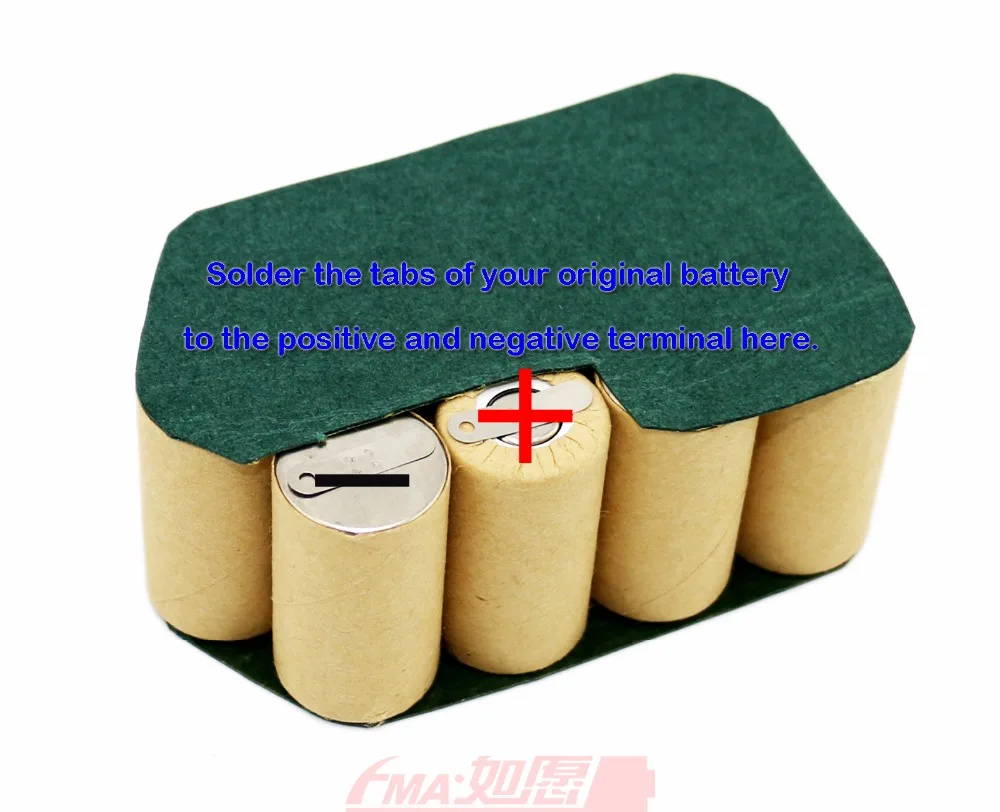 Ni-Cd SC 14.4V 1500 1800mAH Rechargeable Battery DIY for Electronic Drill Metabo AIR COOLED 23430P12SN P103 | Электроника
