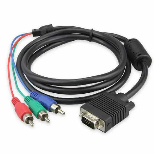 

VGA-3 RCA Штекерный компонент AV видео конвертер адаптер кабель PC TV HD TV