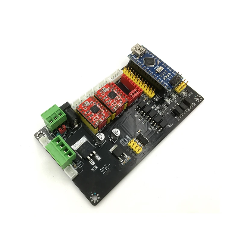 GKTOOLS-V4 USB многоосевой шаговый двигатель плата управления, DIY гравировальный станок материнская плата Поддержка ШИМ для регулировки мощности лазера