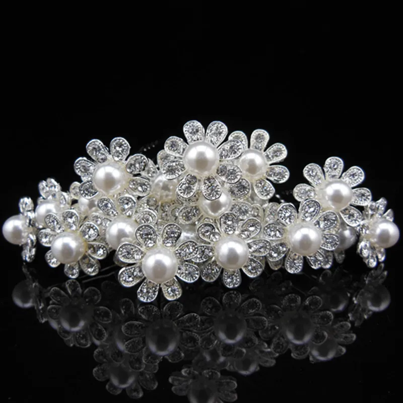 

60 Pcs New Princess Crown Bridal Wedding Prom Crystal Rhinestone Hair Pins Hair Clip Hair Sticks Hair Accessory Free Shipping