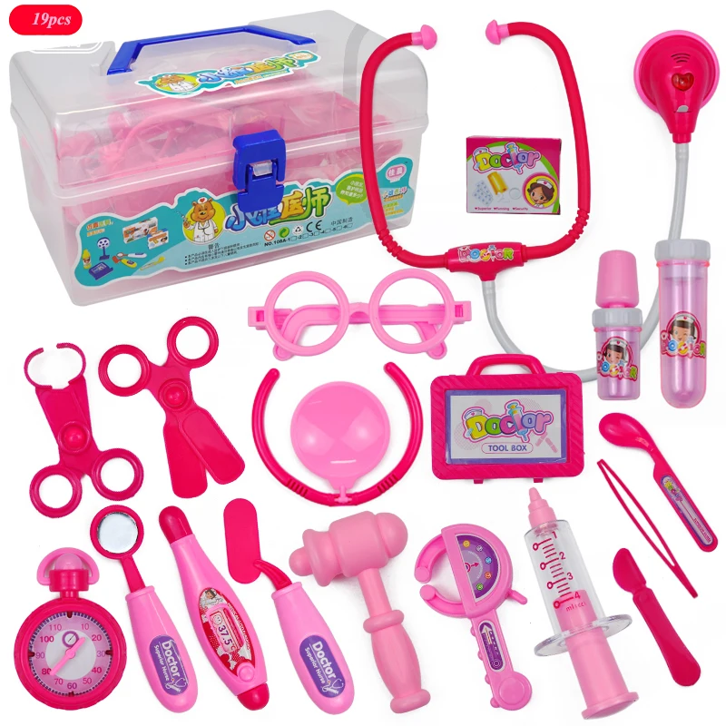 Игровые наборы доктора, симуляция, медицинский ящик, Pretent Doctor Toys, стетоскоп, инъекции, детские подарки, новые детские забавные игрушки