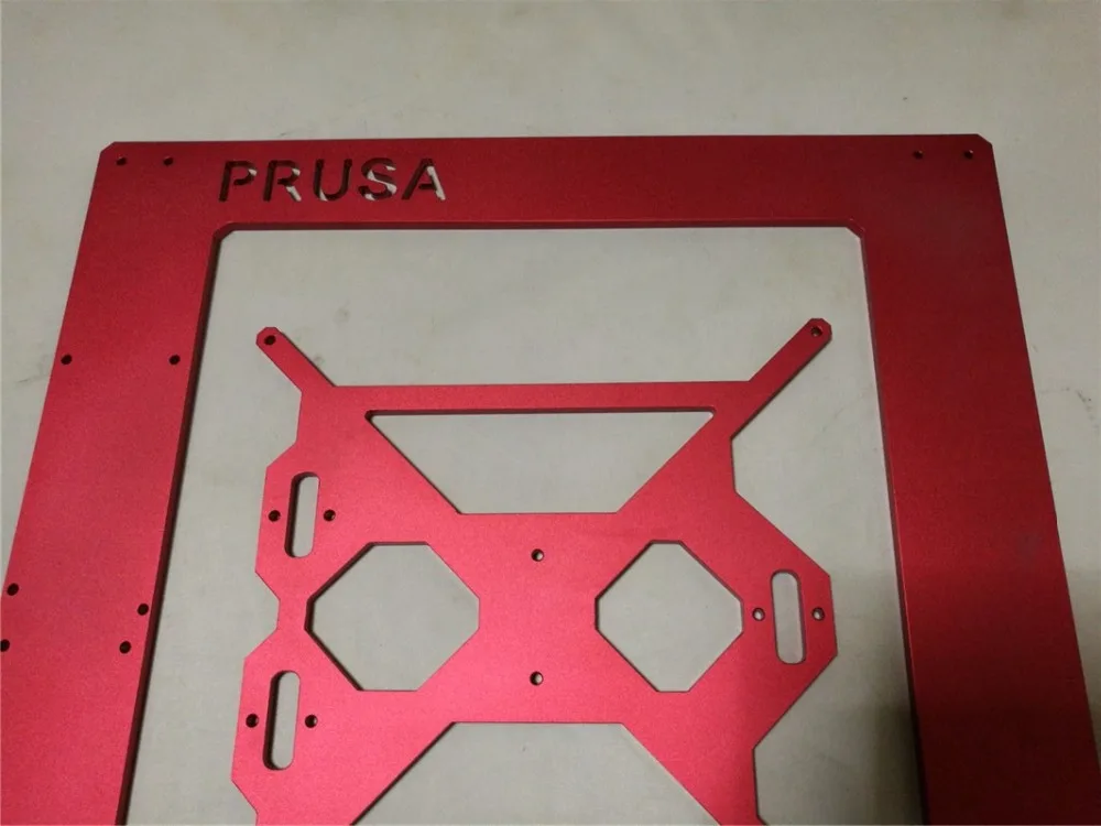Reprap Prusa i3 rework 6 мм алюминиевая рама комплект красный цвет анодированный