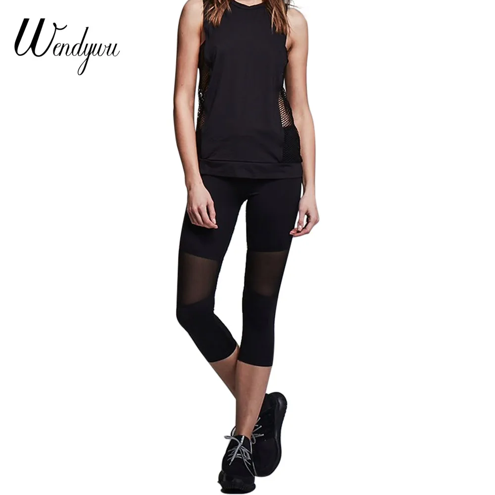 Wendywu новые модные сексуальные сетчатые Лоскутные женские черные обтягивающие