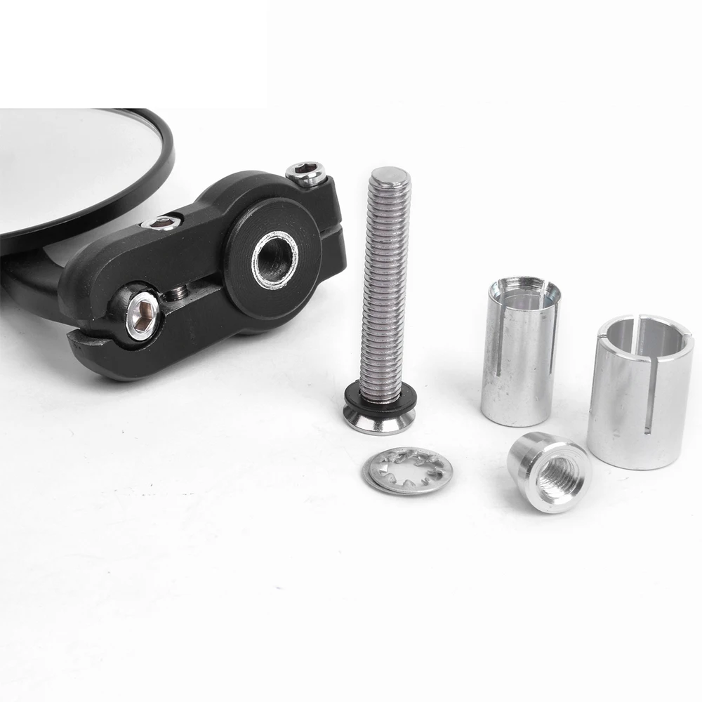 Универсальный мотоцикл 3 &quotКруглый 7/8&quot Ручка Бар зеркала для Кафе Racer Bobber Harley Honda