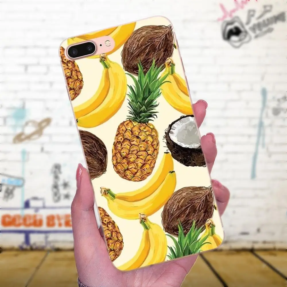 Для Galaxy A3 A5 A7 On5 On7 2015 2016 2017 Grand Alpha G850 Core2 Prime S2 I9082 чехол Фрукты Банан Арбуз Лимон |