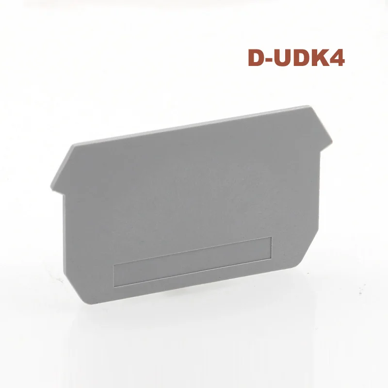 5/10 шт. D UDK4 клеммы торцевая пластина двойной вход и выход UDK 4 din рейка клеммный блок