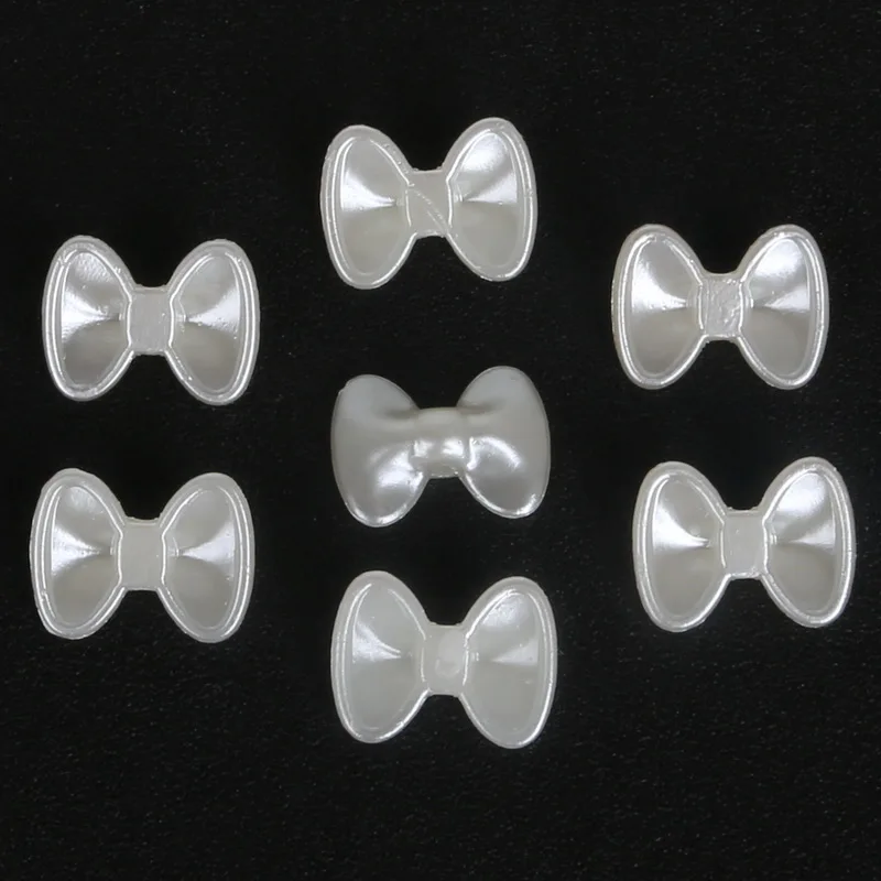 3 size ABS Resin Imatation Pearl Beads 60-300pcs Flat Back Round Bow For Jewelry Crafts Making | Дом и сад