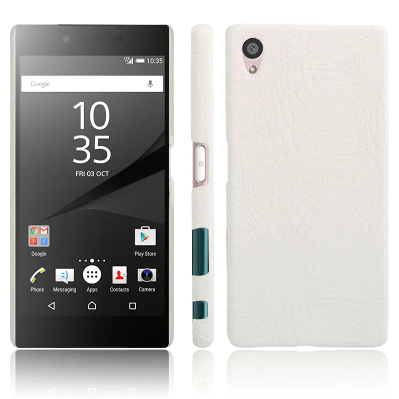 

For Sony Z 5 Z5 Dual E6603 E6633 Case Crocodile Pattern Hard PC+PU Leather Back Cover Case for Sony Xperia Z5 E6653 E6683 5.2"