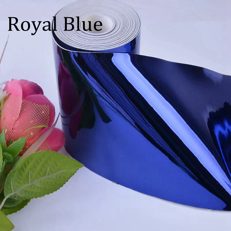 Royal Blue 15x50 см высококачественные зеркальные тканевые банты из кожзаменителя, сумки для обуви, поделки своими руками - Цвет: Royal Blue