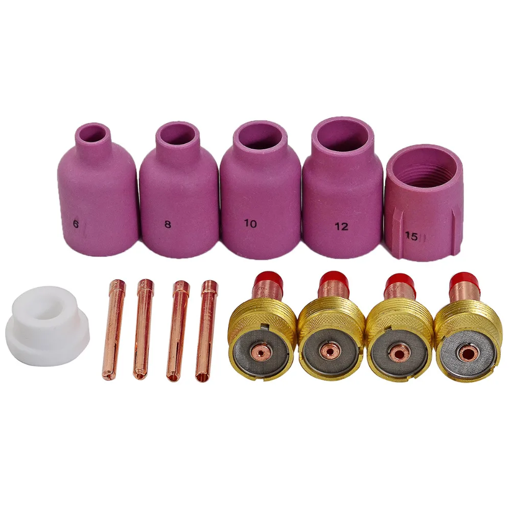 Комплект расходных материалов для горефонарь TIG PTA DB SR WP 17 18 26 14 шт.|collet body|gas lenswp |