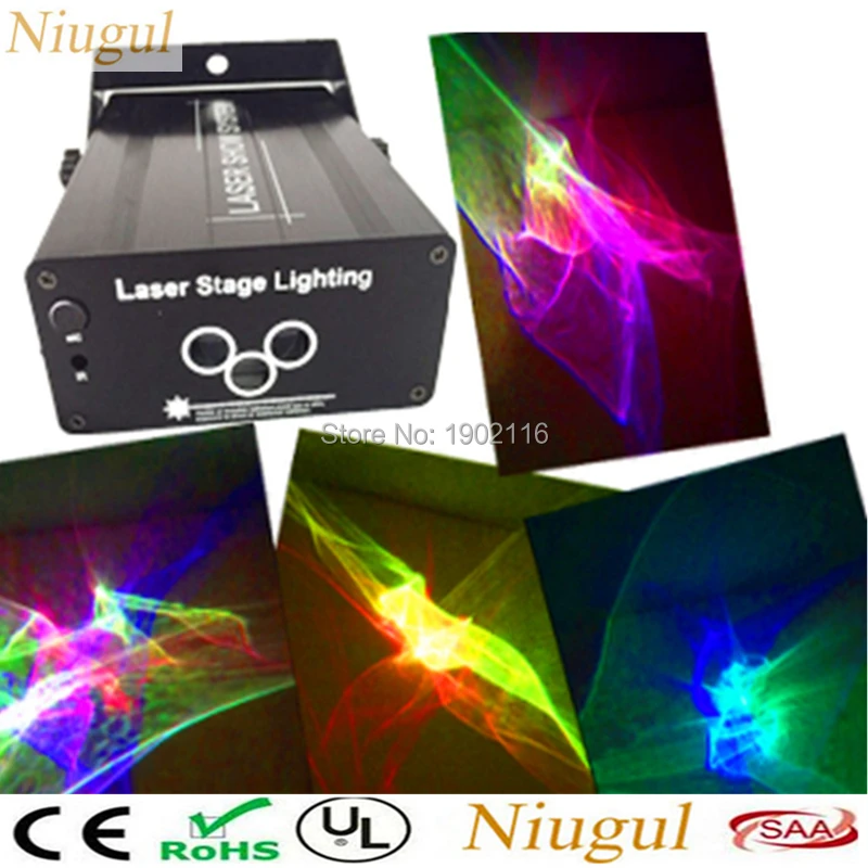 Лазерный прожектор Niugul с 3 линзами сценический светодиодный RGB-прожектор