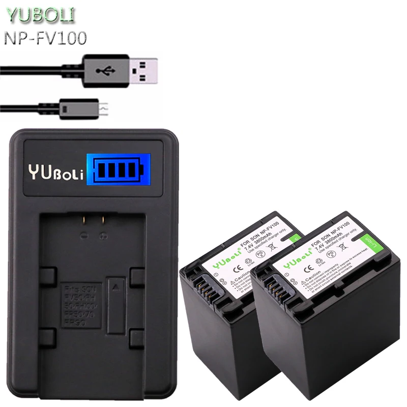 Акумуляторная батарея аккумуляторов NP FV100 NP-FV100 FV100 Батарея батареи для sony NP-FV30 NP-FV50 NP-FV70 SX83E SX63E FDR-AX100E AX100E HDR камера