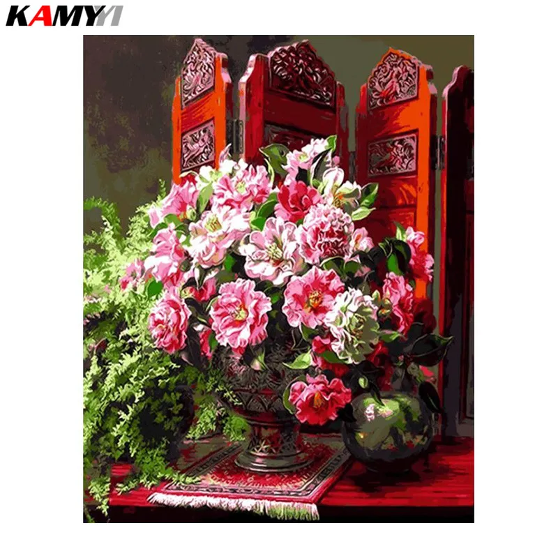 3d DIY Diamond Painting Cross Stitch orchid embroidery Needlework full pictures crafts A pot of flowers | Дом и сад