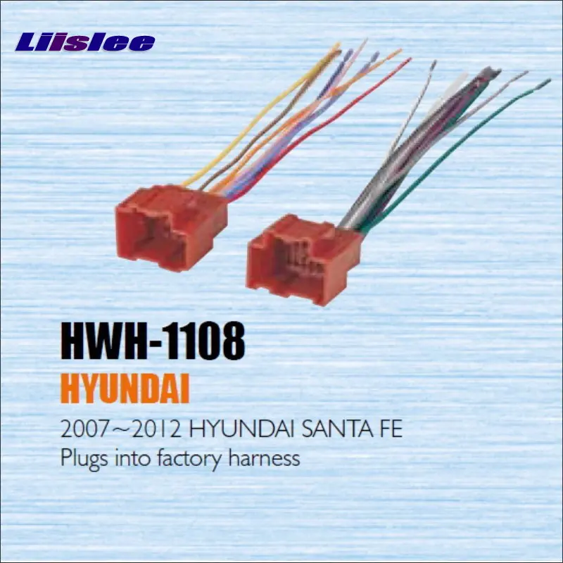 Liislee подключается к заводским жгутам для Hyundai 2007 ~ 2013 радио адаптер питания