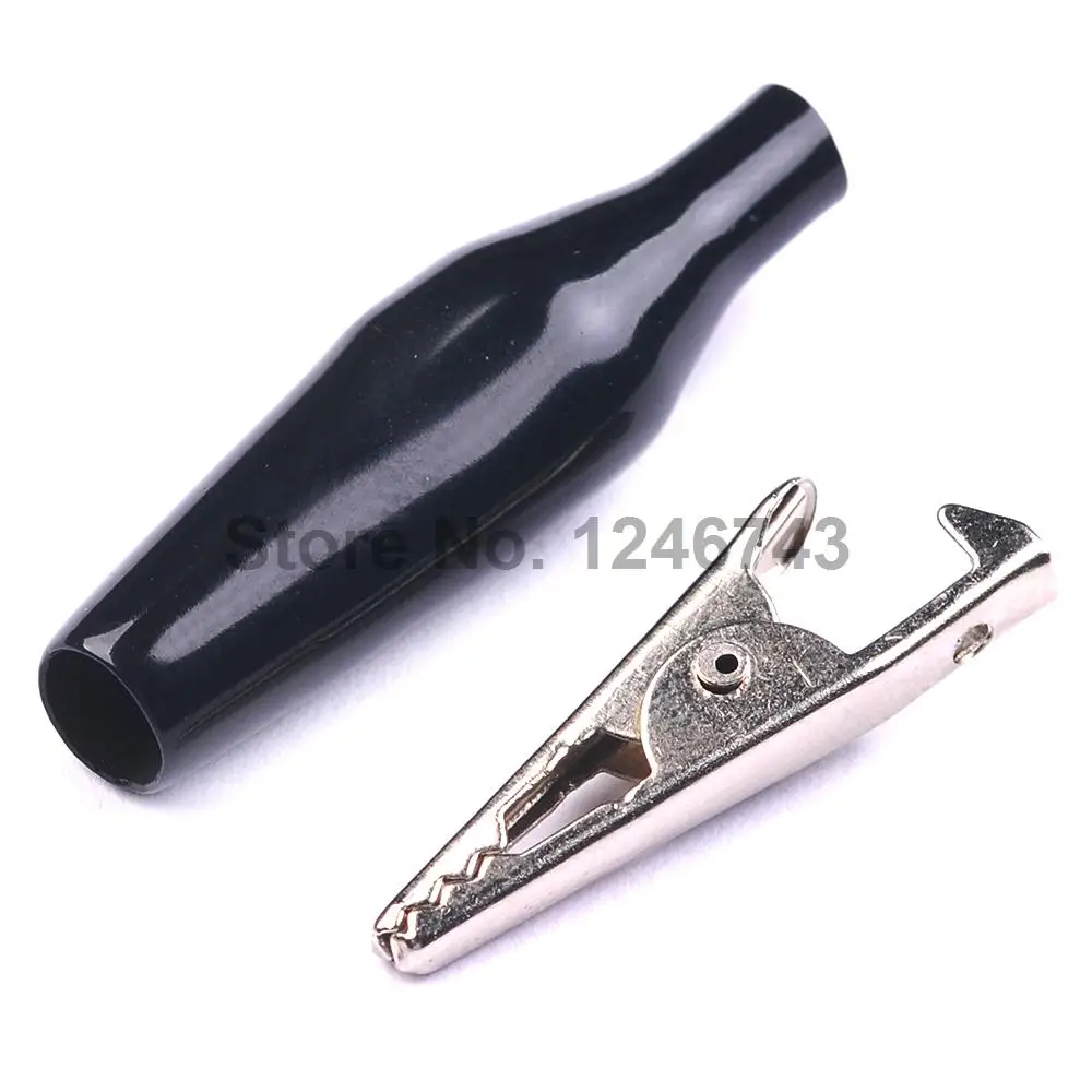 

10PCS Small Alligator Clip With Jacket Power Supply Clip
