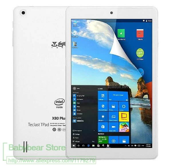2 шт. пакет прозрачная защитная пленка для Teclast X80 Plus Tablet PC Windows 10 + Android 5 1 8-дюймовый