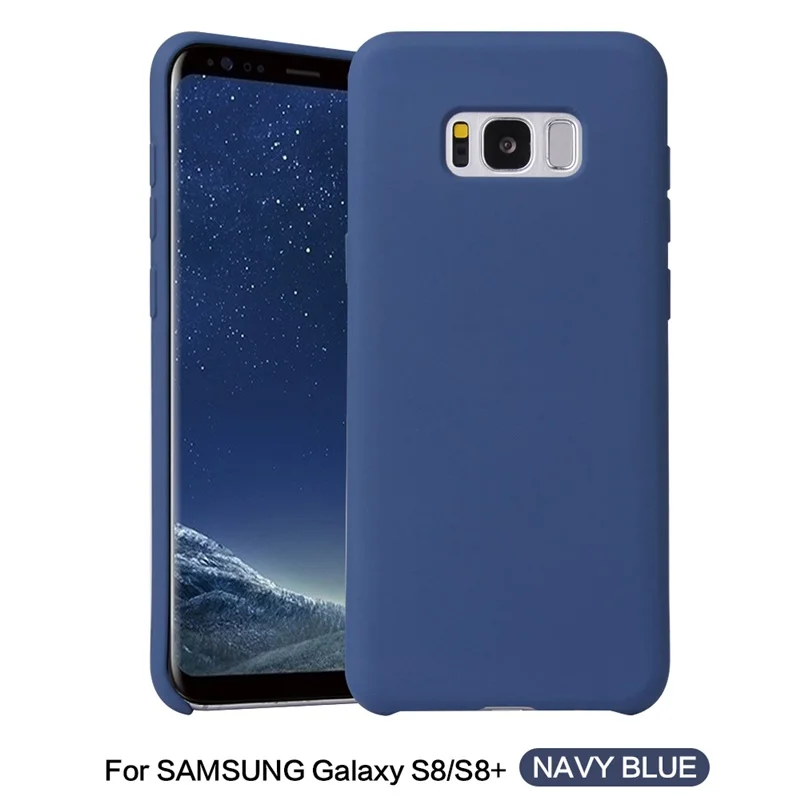 Чехол для Samsung Galaxy S8 чехол plus Оригинальный жидкий резиновый силиконовый с бантом