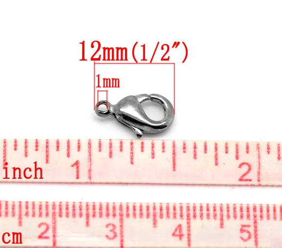 Медная омаровская застежка из металла 12 мм (4/8 &quot) x 7 (2/8&quot) 5 шт. | Украшения и