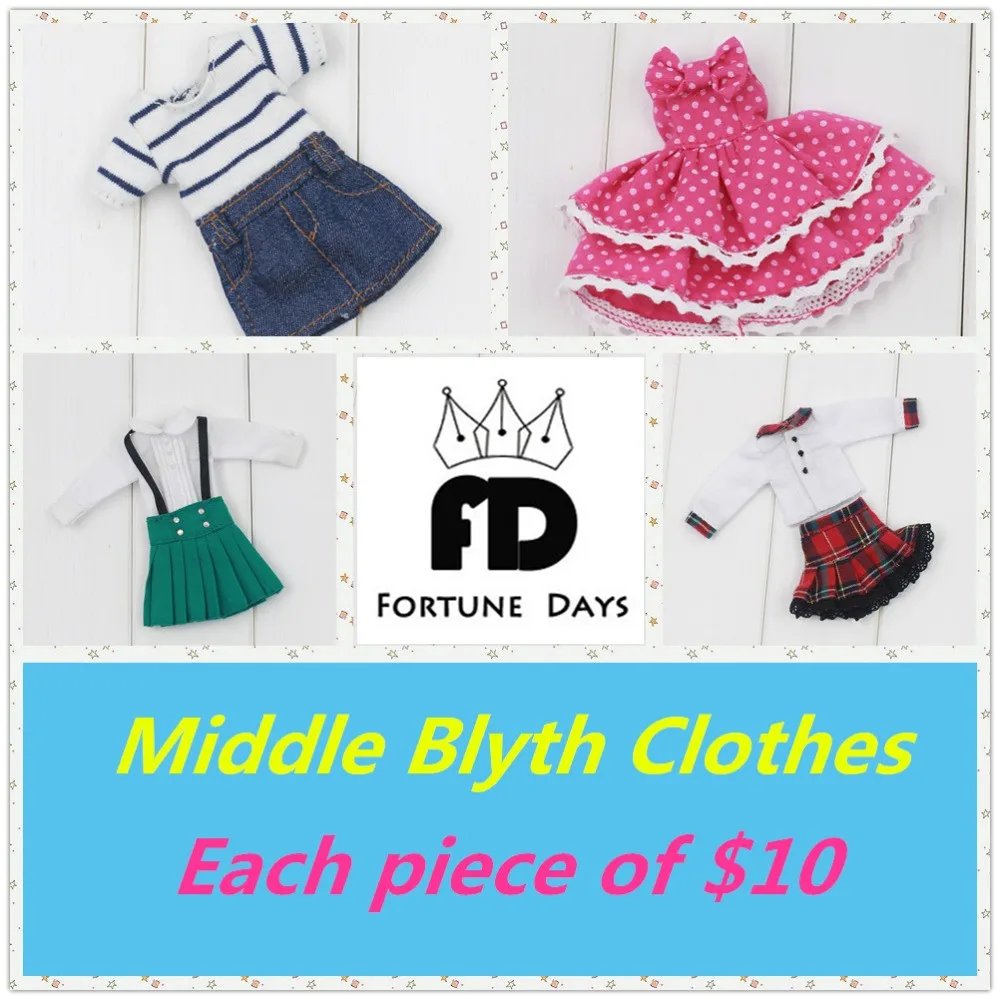 Только для куклы Middie Blyth 20 см милый костюм 1/8 одежда