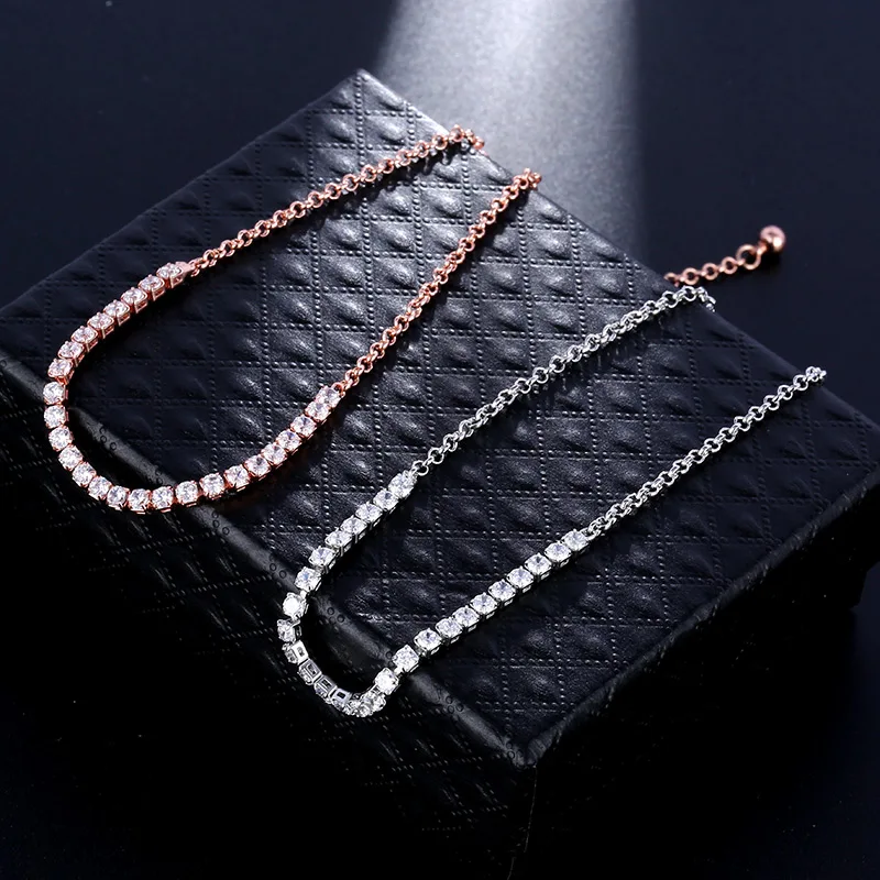 Модные небольшие женские теннисные браслеты ISINYEE с фианитами и кристаллами