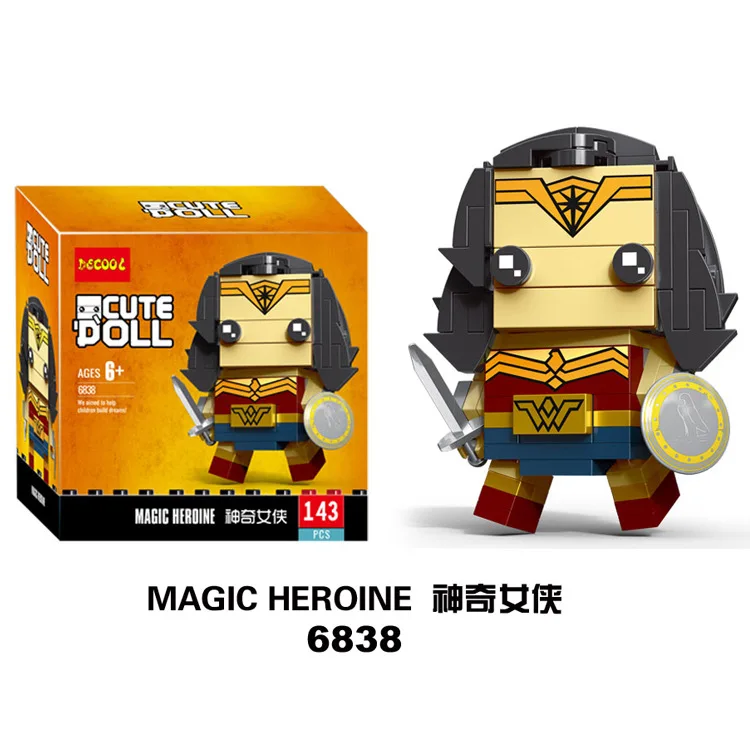 Небесно-голубой Милая кукла Dragon Ball Z Super Saiyan Goku, фигурка, игрушка Dragon ball Z BrickHeadz, строительные блоки, игрушки для детей - Цвет: Небесно-голубой