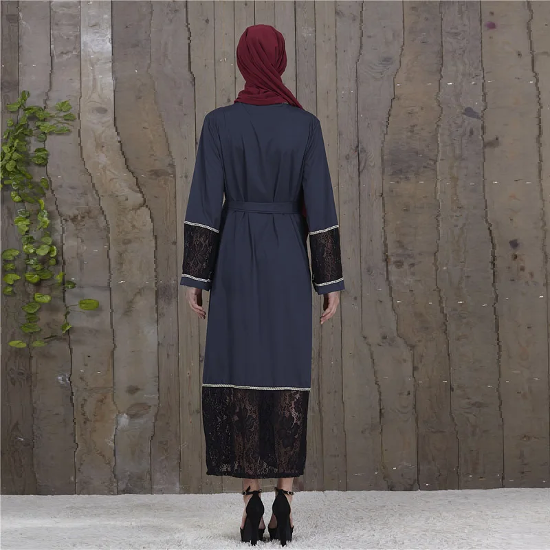 Мусульманское женское платье с жемчугом Abaya мусульманский марокканский кафтан