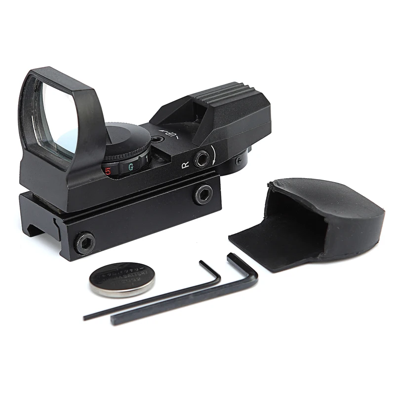 Высококачественный алюминиевый тактический Красный Зеленый точечный прицел с 4