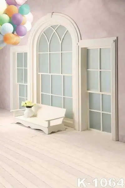 

Newborn Flooring Photography Backdrops 5x7ft Photo Studio fotografico Wedding Door Printing Vinyl Backgrounds Colorful Balloons