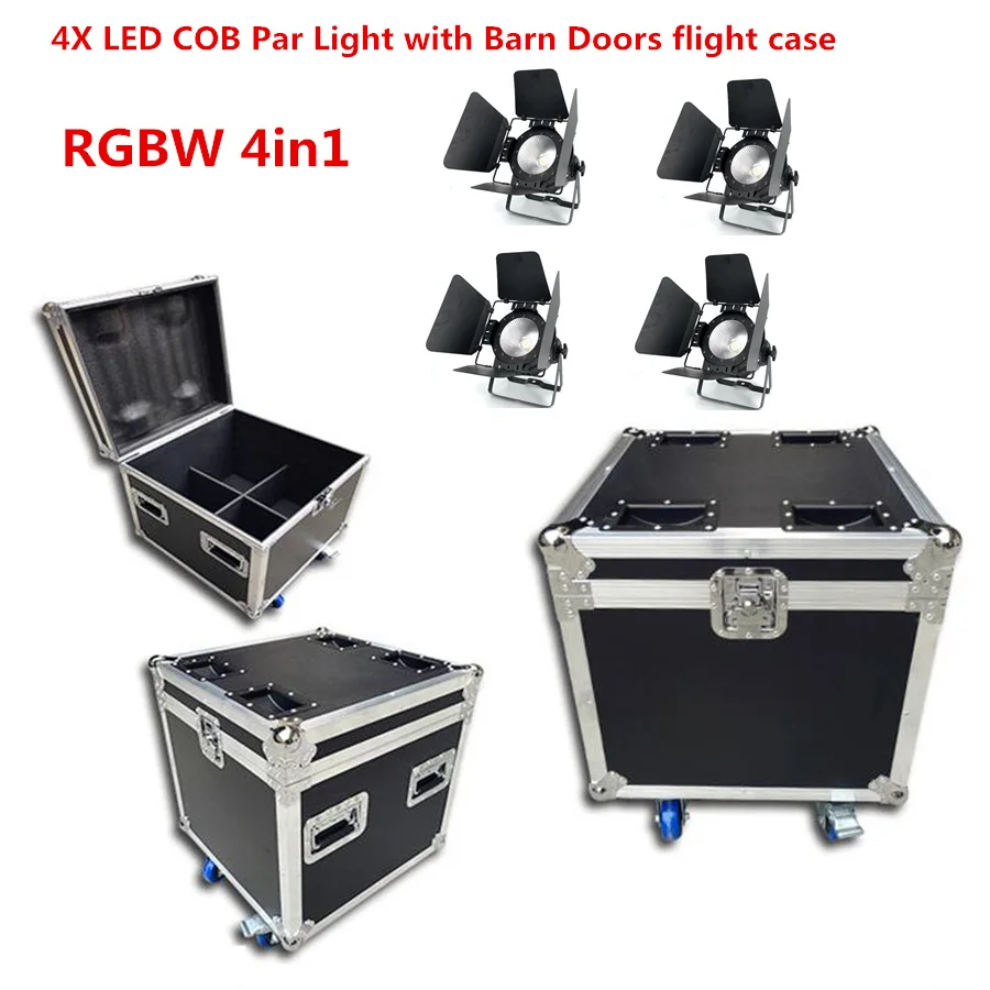 4X200 Вт led par COB f светильник чехол dmx кабель RGBWA UV 4в1/RGB 3в1/теплый белый холодный белый Светодиодный точечный светильник световая установка диджея dmx контроллер - Цвет: RGBW 4in1