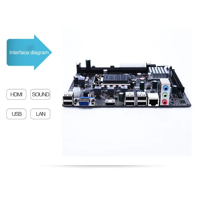 Материнская плата LX3 PLUS R2.0 для настольных пк новая материнская H61 Socket LGA 1155 I3 I5 I7 DDR3