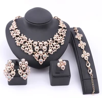african beads jewelry sets women austrian crystal pendant nigerian trendy set for party wedding fashion costume jewelry