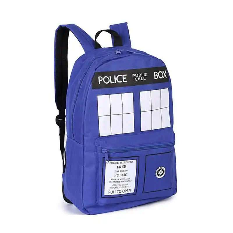 Рюкзаки Doctor Who модные холщовые рюкзаки школьный рюкзак с мультяшным рисунком