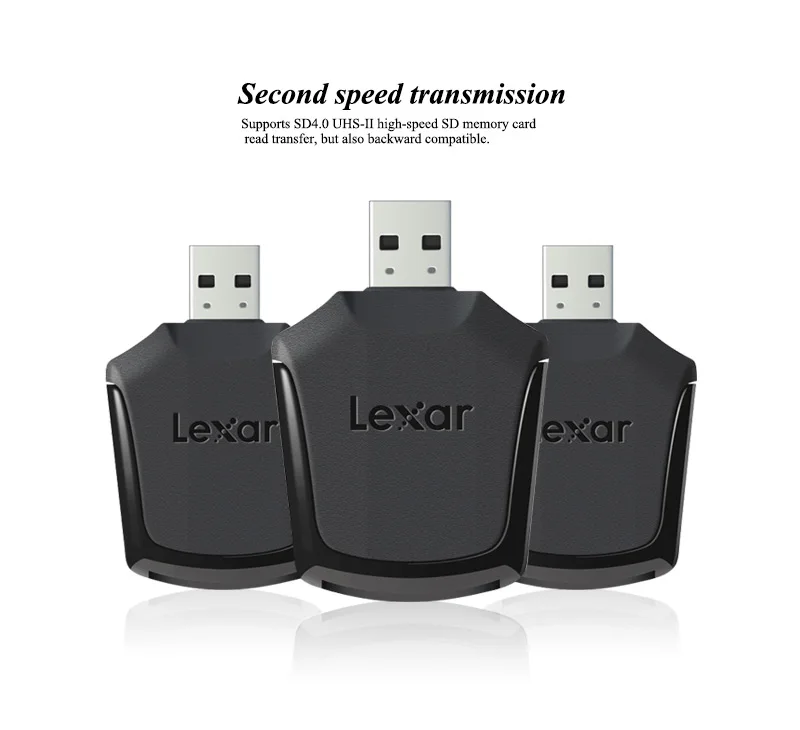 Новинка года! Профессиональный Lexar USB 3,0 кард-ридер SDHC SDXC UHS-II, высокоскоростной кард-ридер для Lexar sd-карты