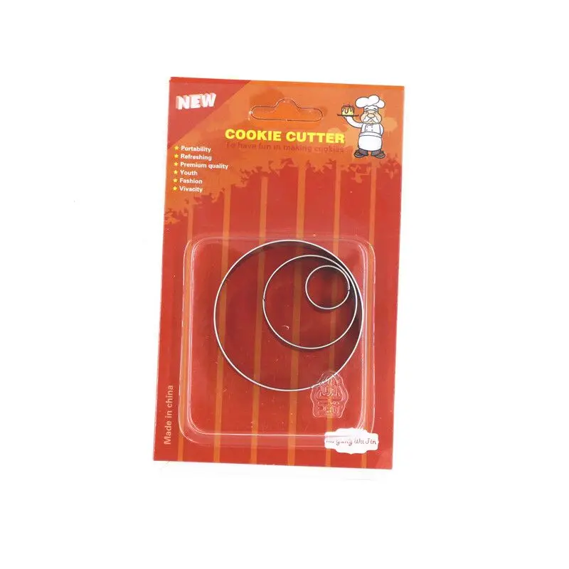 Новые 3 шт. круглые помадки забавные формы из рулона инструменты для украшения