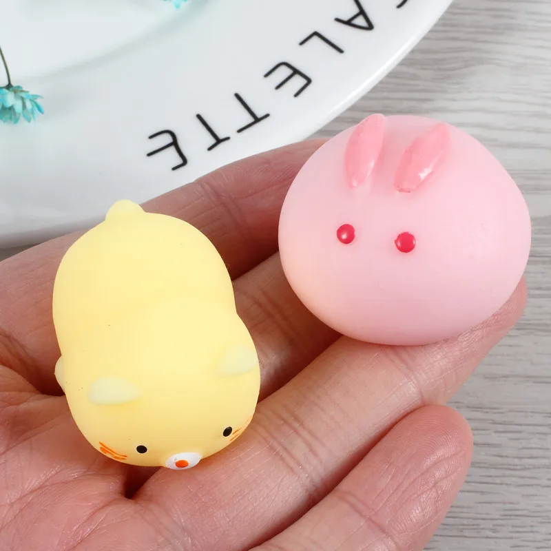 Dulcii Kawaii милые мини мягкие силиконовые антистресс игрушки Fidget ручной сжимающий