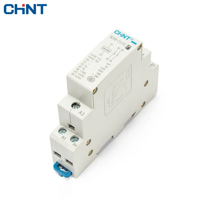 

CHINT Guide Type NCH8-25/02 Two Often Close 25A Security 2P Household Small Single - Phase AC Contactor 220V