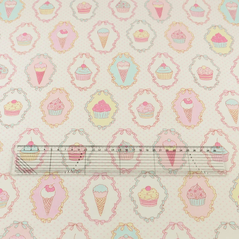 News Cotton Fabric Home Textile Sweet and Ice-cream Designs Sewing Cloth Decoration Bedding Scrapbooking Quilting Patchwork | Дом и сад